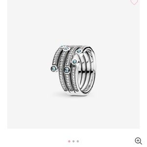 Pandora Shimmering Ocean Ring